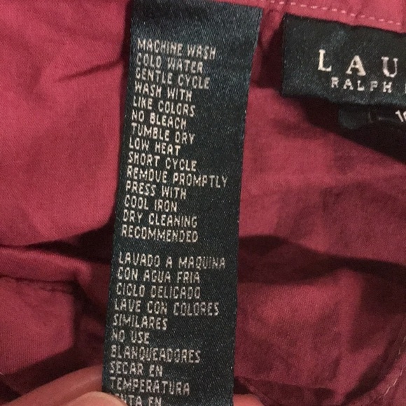 Lauren Ralph Lauren maxi skirt 16 cotton ruffle button front pockets feminine - Picture 11 of 14